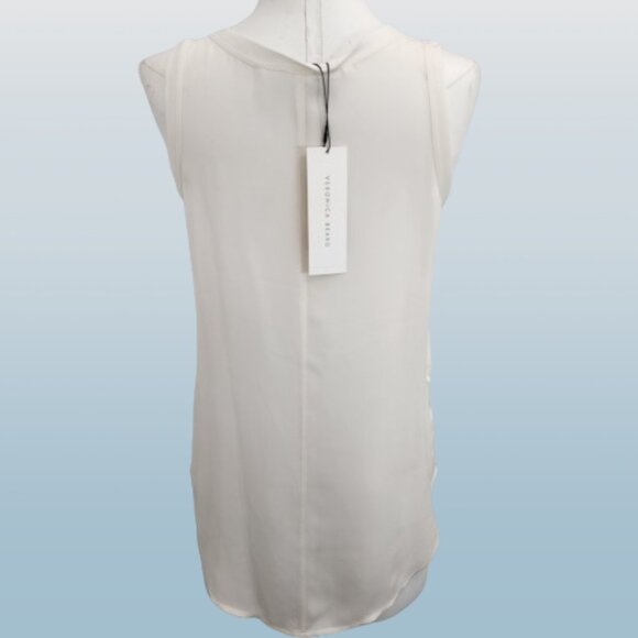 Veronica Beard Raw Edge Silk Tank - Picture 4 of 11